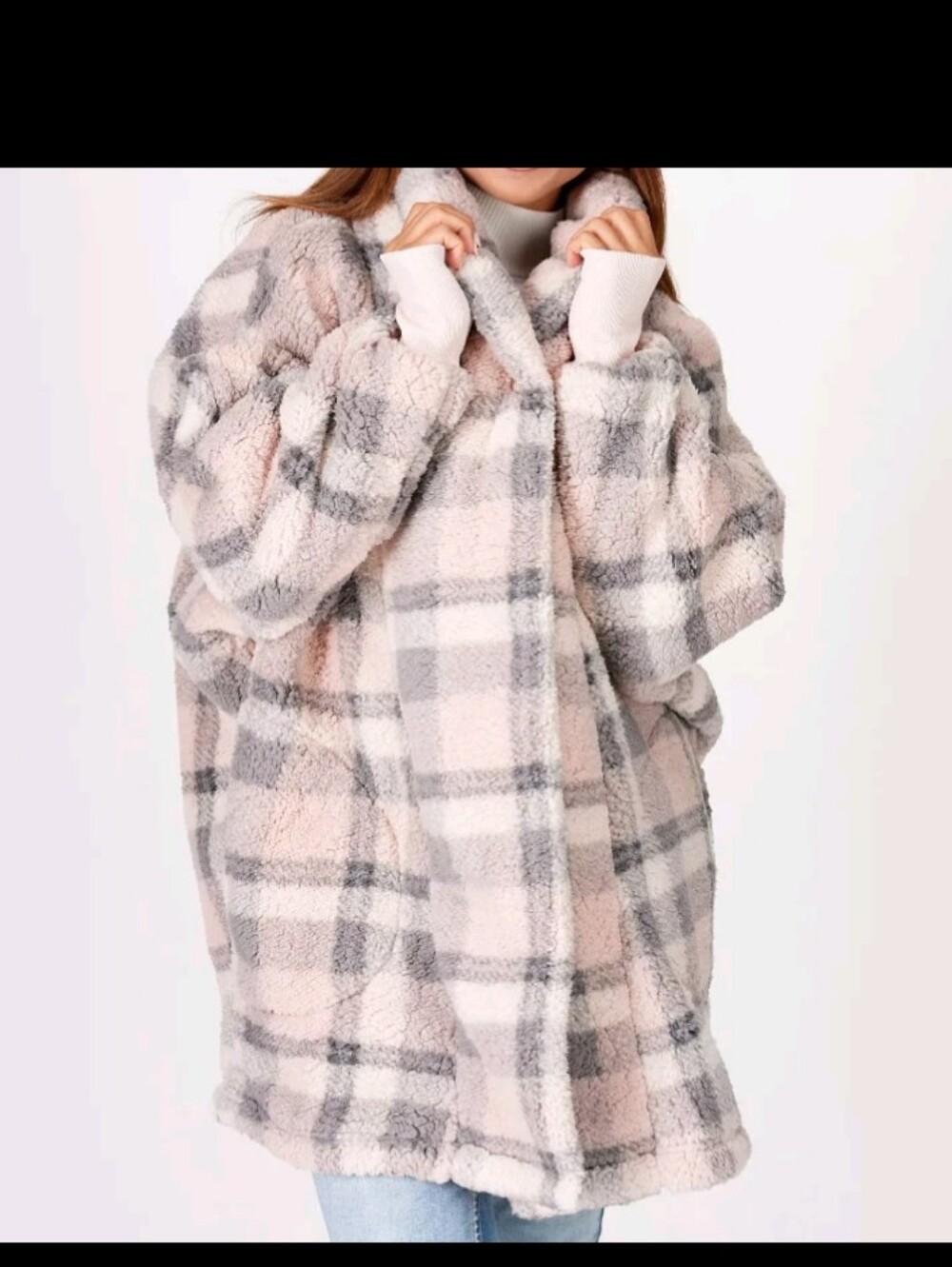2/$30 Plaid Sherpa Lounger PXS/S BumbleBella By Jill Martin
